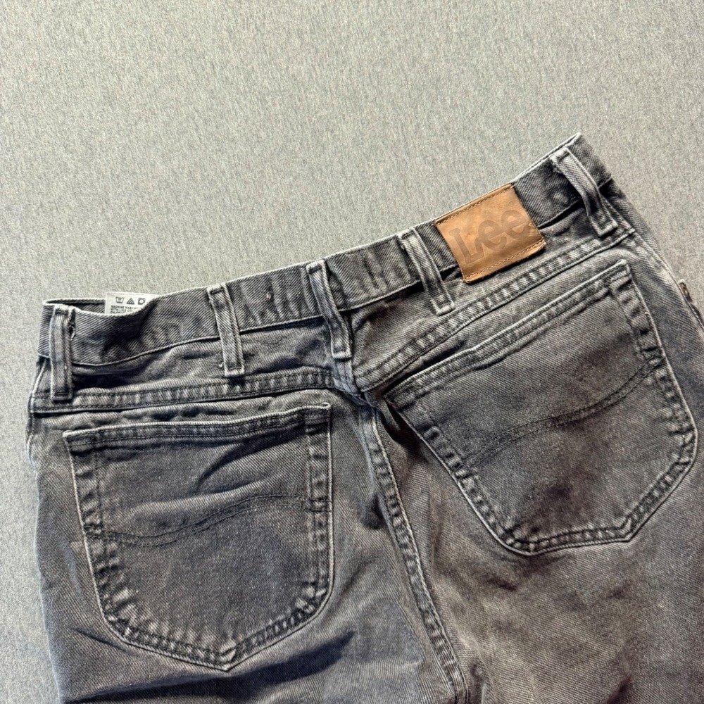 Lee Regular Fit Mens Jeans Faded Black Denim Straight Leg 20J8908 34x32